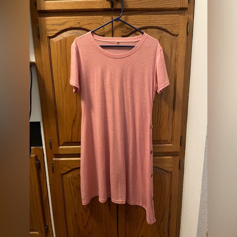 Asymmetrical mid length dress